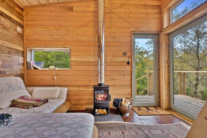 Log cabin for 2 people, with Garden