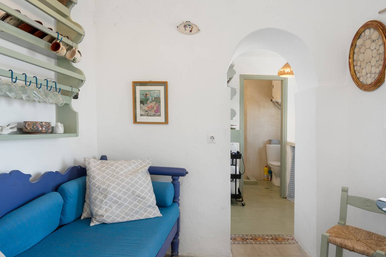 Appartamento intero, Appartamento "Traditional Hora House" con terrazza privata e aria condizionata in Cicladi