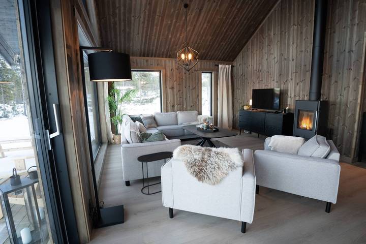 Luxus-Ferienhaus, Skifahren, Sauna, Remote-Büro in Nesbyen
