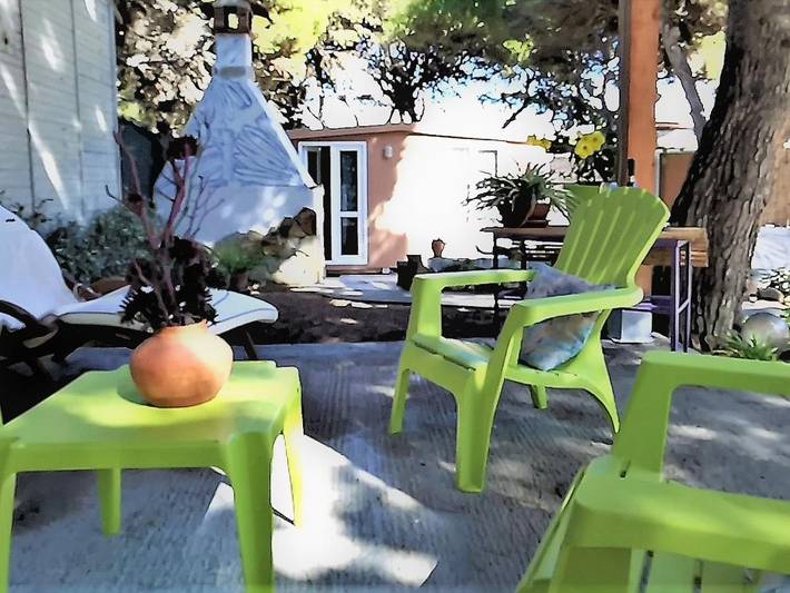 Casa vacanza per 4 persone, con Terrazza e Giardino nonché Panorama nella Spiaggia di Porto Pino