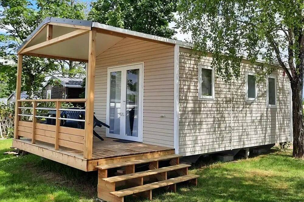 Zecamping 3* animé piscine chauffée mobil-home Tv Bbq 24m2 2 pers in Argentonnay, Deux-Sèvres