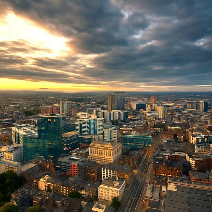 Bed and breakfast for 2 people, with view in Manchester