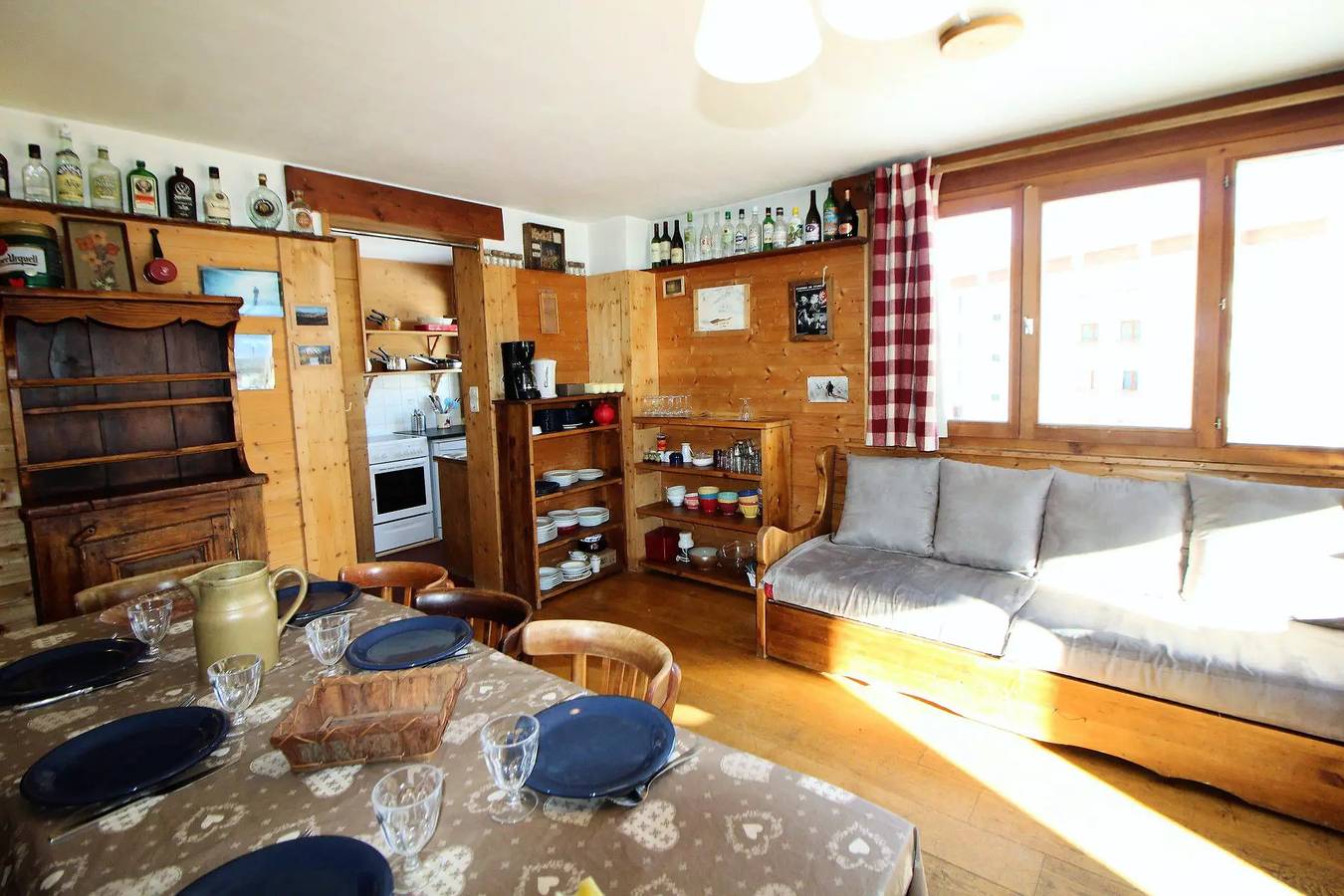 Traditioneel chalet, op het zuiden gelegen terras in Tignes, Massif de la Vanoise