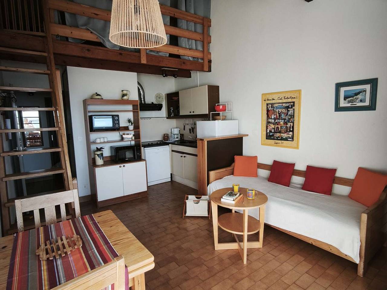 Ganze Wohnung, T2 Apartment mit Zwischengeschoss, Seeblick - 5 Pers. in Le Barcarès, Côte d'Améthyste