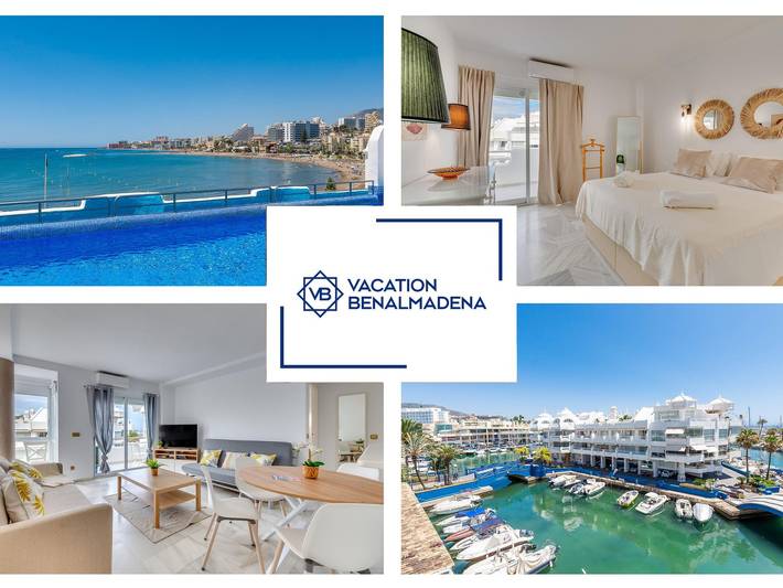 Loft voor 3 personen, with balkon and uitzicht op zee as well as zwembad in Benalmádena