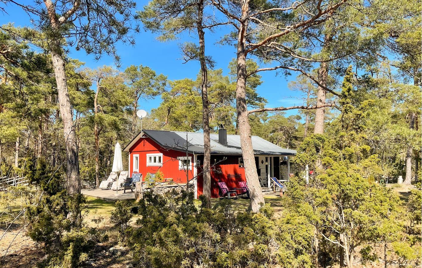 Feriehus for 6 personer med hage in Gotland