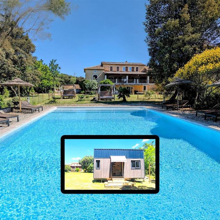 Maison de vacances pour 3 personnes, avec piscine et jardin