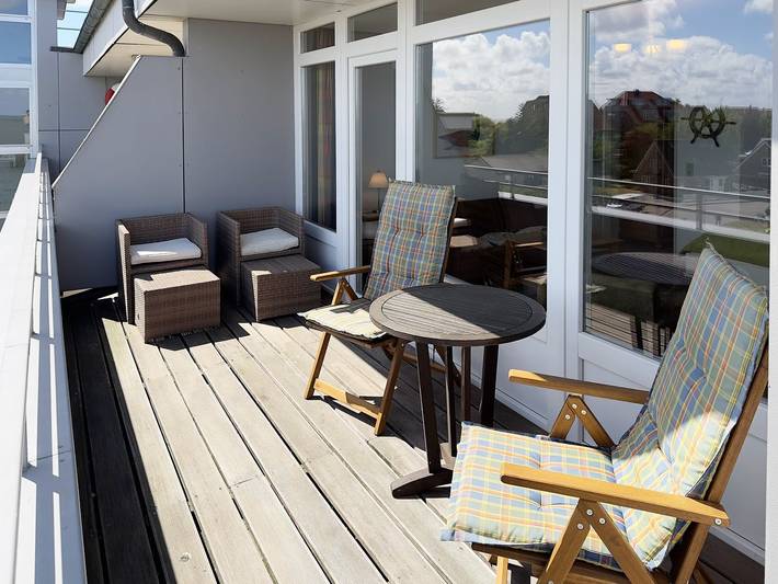 Ganze Wohnung, Haus Nordenlicht Ferienwohnung Kiek-ut mit Meerblick, 100 m zum Strand in Nordfriesische Inseln (Schleswig-Holstein) (Schleswig-Holstein), Wittdün