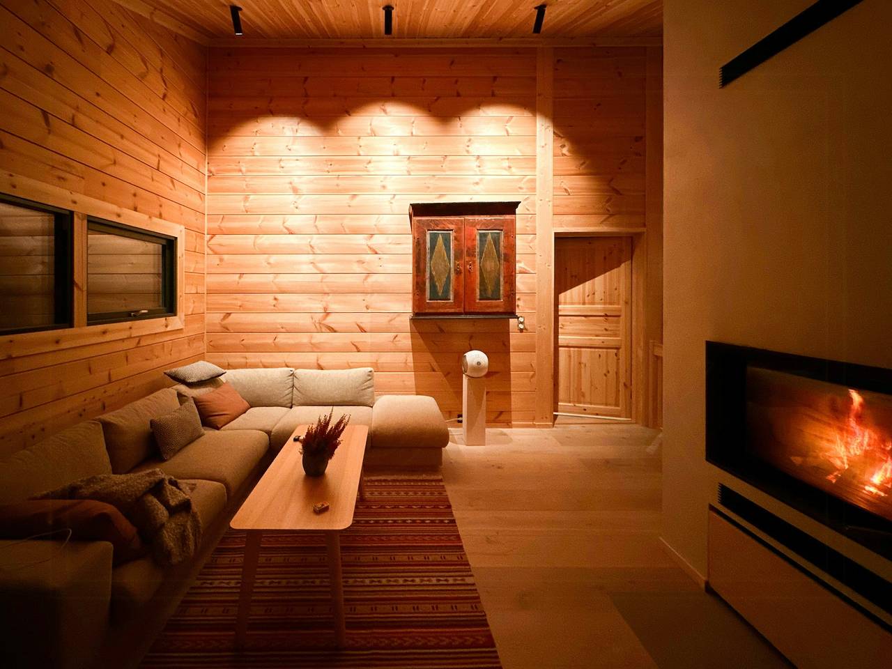 Architektentwurf einer Blockhütte am Myllavannet in Lunner