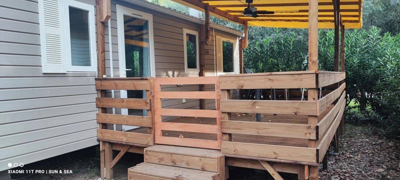 Zecamping 4 étoiles 3km plage parc aquatique mobil-home clim 26m2 in Saint-Cyprien, Côte méditerranéenne (France)