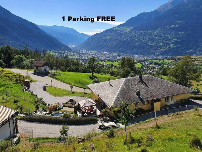 Location de vacances pour 5 personnes, avec jardin et vue