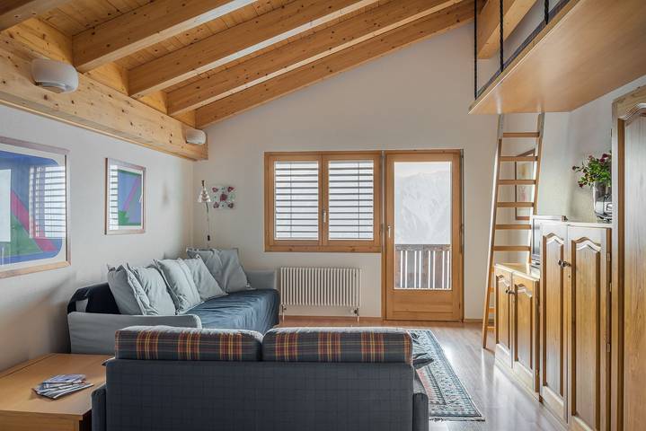 Gîte pour 4 personnes, avec balcon ainsi que balcon/terrasse et vue, animaux acceptés à Bettmeralp - 2