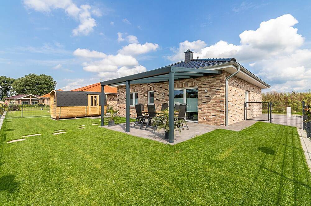 Ferienhaus für 6 Gäste mit Sauna, Kamin und Seeblick in Walchum in Walchum, Landkreis Emsland