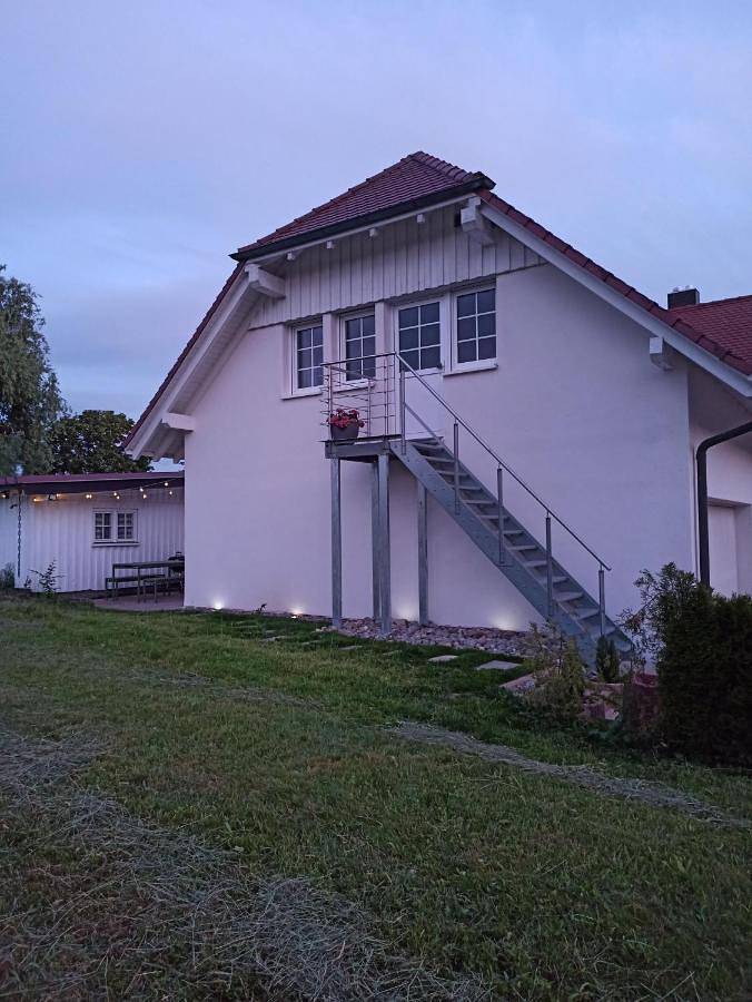 Ferienwohnung für 3 Personen, mit Terrasse in Bad Schussenried