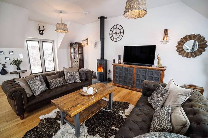Log cabin for 6 people, with Balcony and Garden in Kenmore