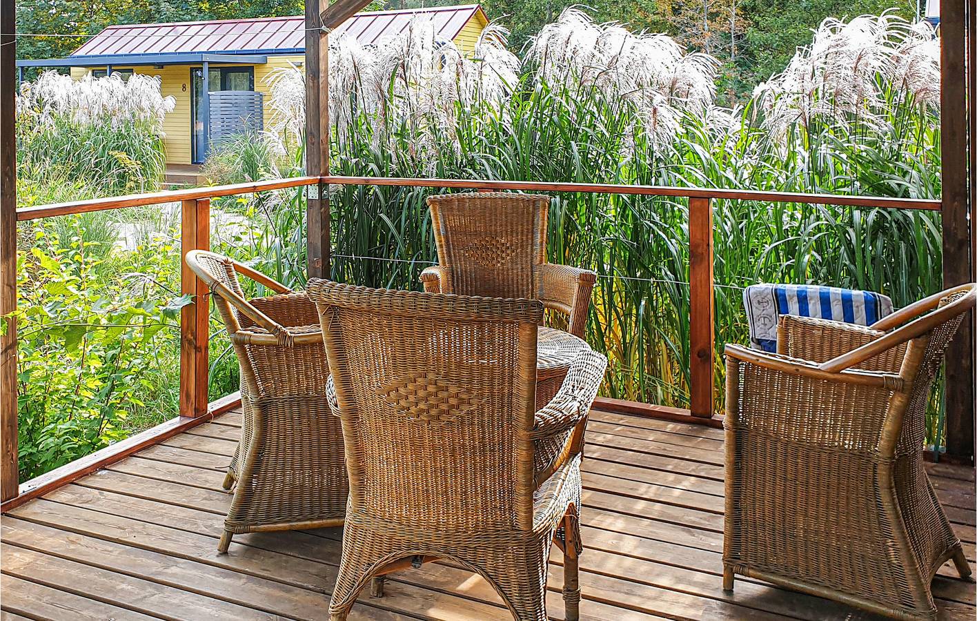 Ferienhaus für 4 Personen mit Terrasse in Powiat Olsztyński