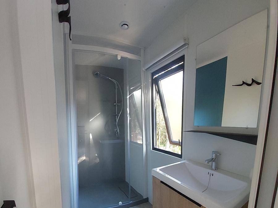 Camping Les Bords de Cèze - Mobilheim 4 personen - Rapidhome mit Klimaanlage in Cornillon, Nimes und Umgebung