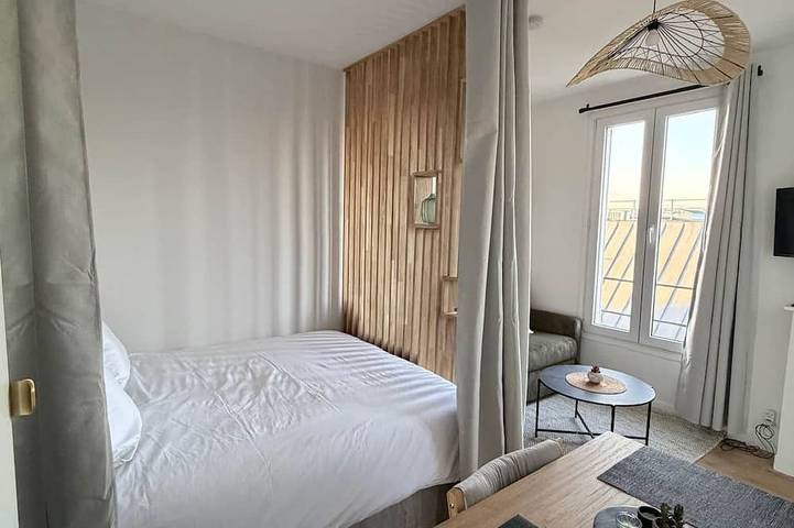 Appartement entier, Studio Design & Calme | | 10min Paris in Asnières-sur-Seine, Hauts-de-Seine