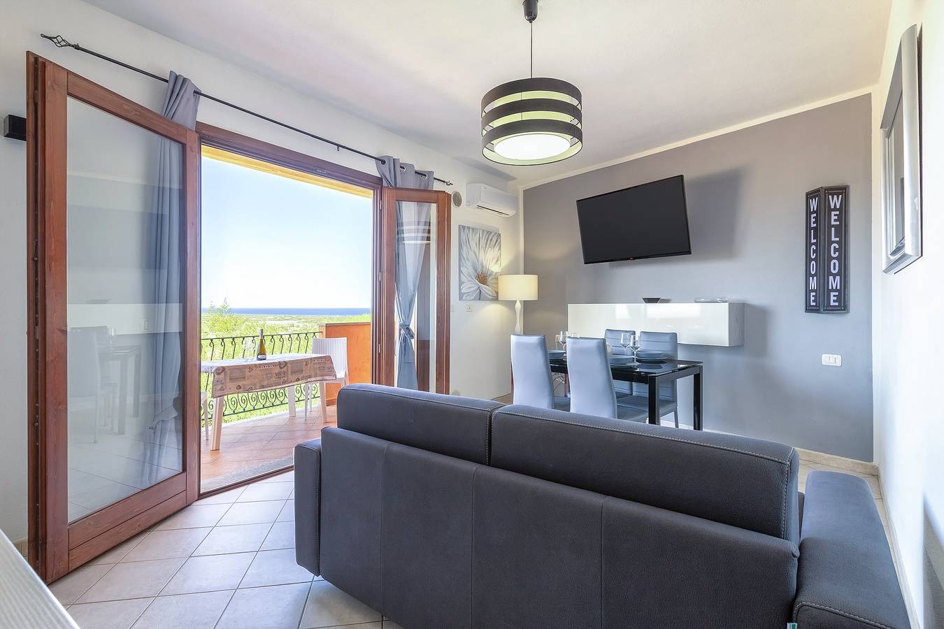 Ferienhaus 'Calypso Sea View Holiday House' mit Meerblick, Wlan und Klimaanlage in Badesi, Olbia-Tempio