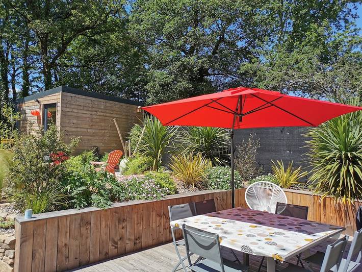 Chalet pour 8 personnes, avec terrasse ainsi que sauna et jardin en Bretagne - 2