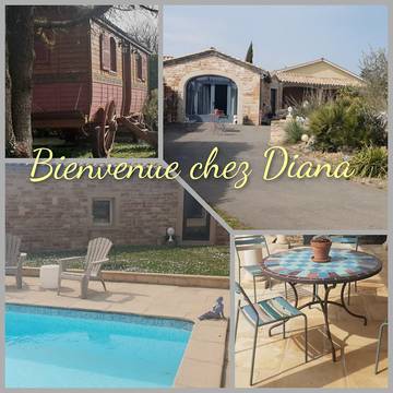 Cottage pour 3 personnes, avec jardin et piscine à Charnay-lès-Mâcon