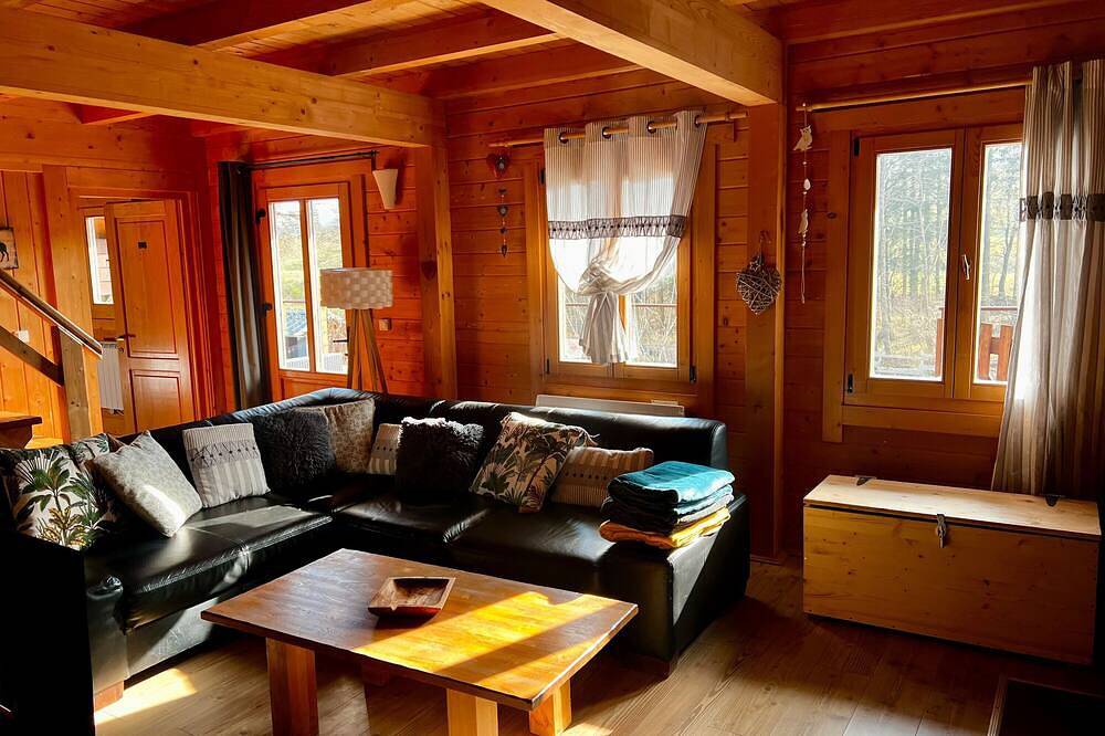 Chalet 'De Lucie et Lison' con vistas a la montaña, terraza privada y Wi-Fi in Erckartswiller, Región de Saverne