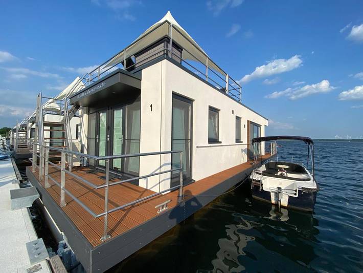 Ferienhaus für 4 Personen, mit Ausblick und Terrasse sowie Sauna und Seeblick im Lausitzer Seenland - 4