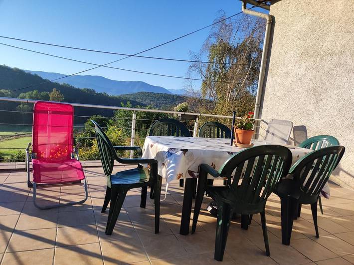 Gîte pour 6 personnes, avec terrasse, animaux acceptés à Montesquieu-Avantès