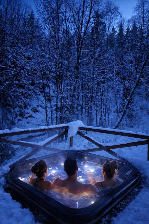 Apartament wakacyjny dla 4 osób, z taras i sauna oraz jacuzzi i ogród w Białka Tatrzańska