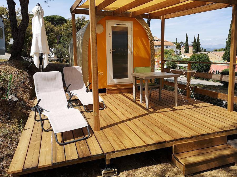 Camping Les Lauriers Roses - Hébergement 2 personnes - Coco Sweet Duo (sans sanitaires) in Roquebrune-sur-Argens, Côte méditerranéenne (France)