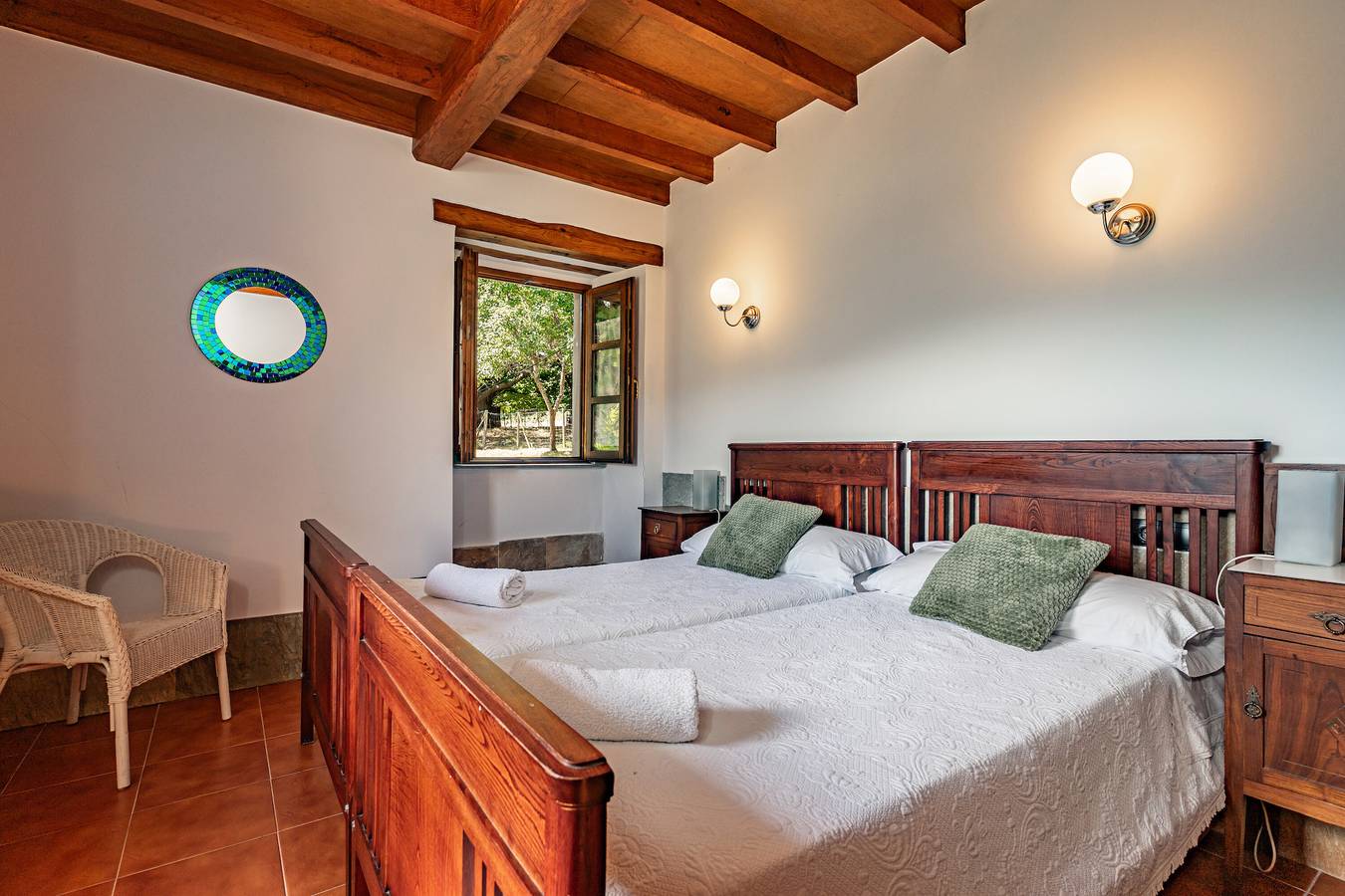 Chambre A Figueira à Mondoñedo avec vue sur la montagne, terrasse partagée et Wi-Fi in Mondoñedo, Province de Lugo