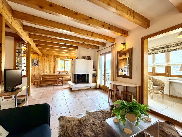 Ferienhaus für 10 Personen, mit Balkon und Garten in Nendaz