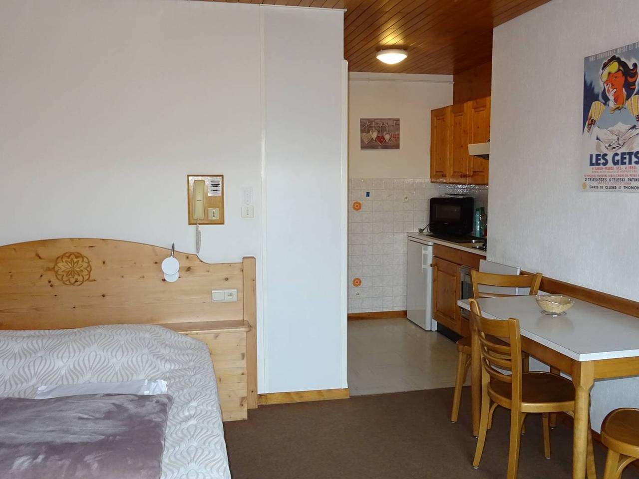 Gehele studio, Studio voor 2 personen met balkon in Les Gets, Les Portes du Soleil