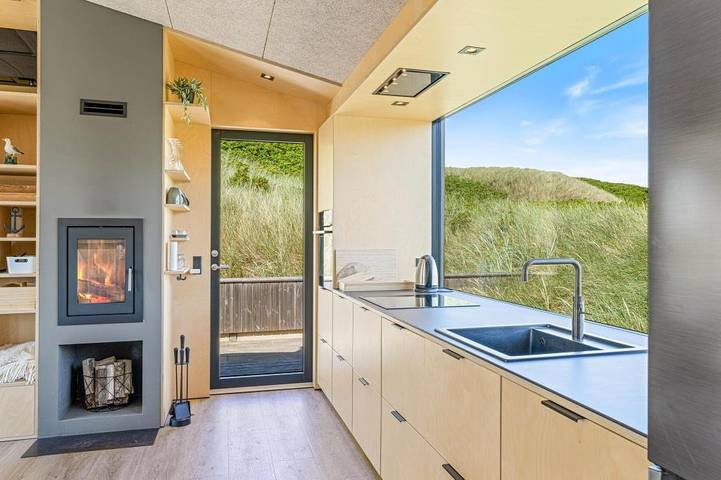 Ferienhaus mit Meerblick für 4 Personen, mit Balkon/Terrasse und Terrasse sowie Ausblick am Ringkøbing Fjord - 4