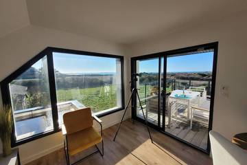 Gîte pour 6 personnes, avec balcon et jardin, animaux acceptés dans Plage de Port Blanc-Kerroch