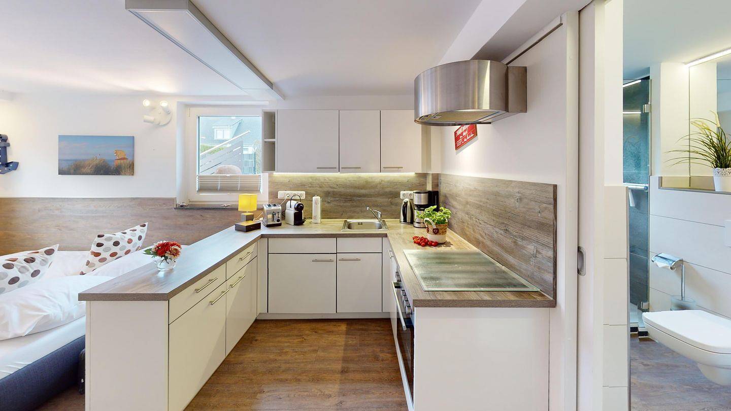 Ganze Wohnung, Moderne, strandnahe Ferienwohnung "Anker" für 2 Gäste und Hund in Grömitz in Grömitz, Ostholstein