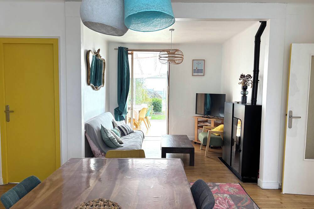 Maison vue mer avec jardin à 100m des plages in Lampaul-Plouarzel, Région de Brest