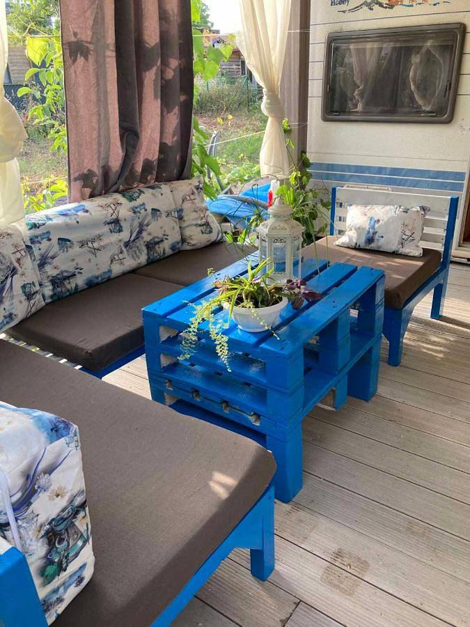 Ferienhaus für 4 Personen, mit Terrasse und Garten sowie Ausblick