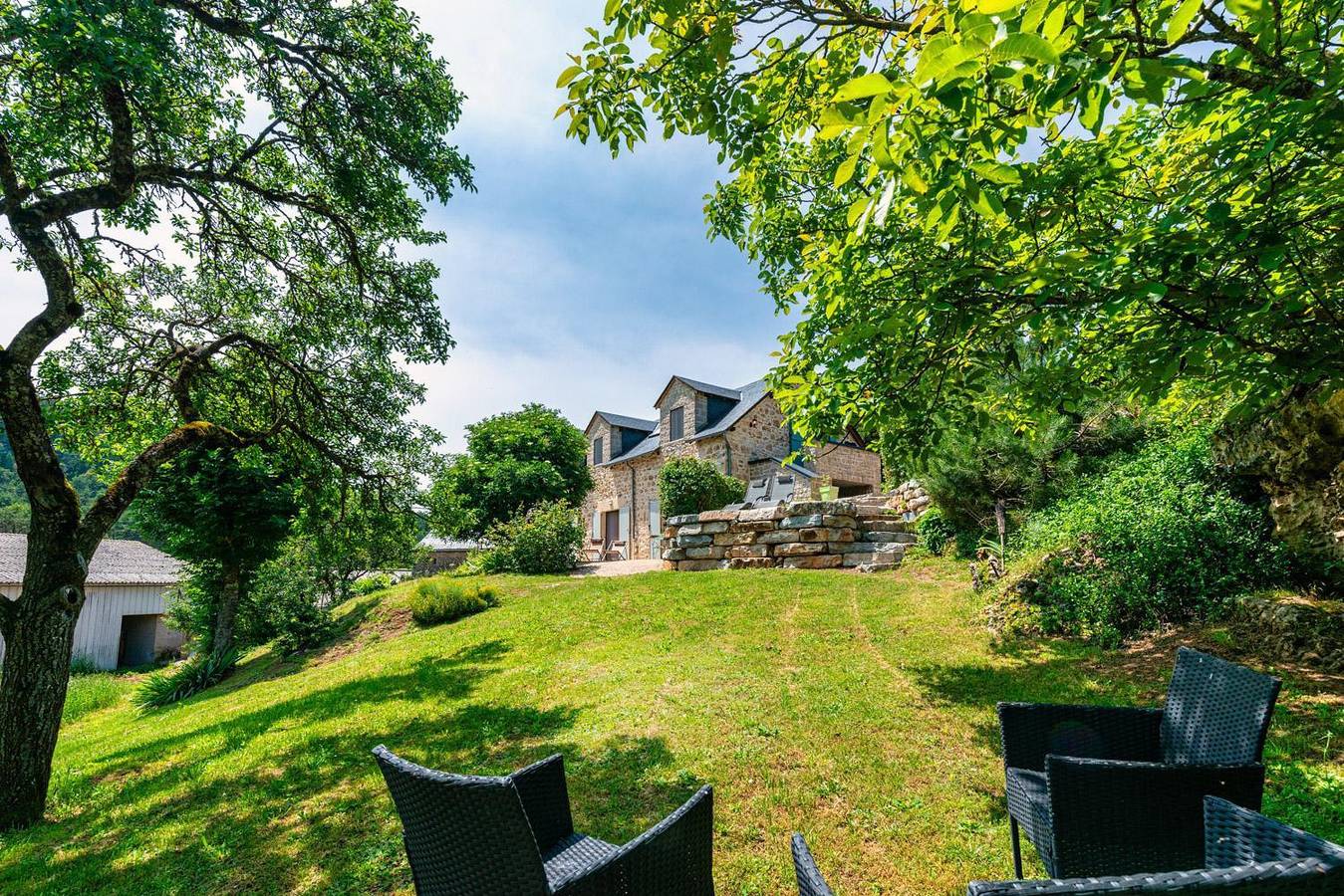 Casa de huéspedes para 6 personas con terraza in La Canourgue, Cevenas