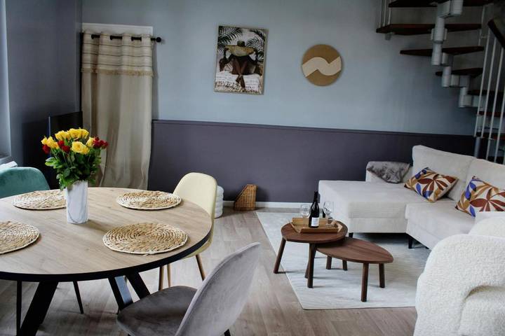 Location de vacances pour 4 personnes, avec jardin, animaux acceptés à Bourgueil