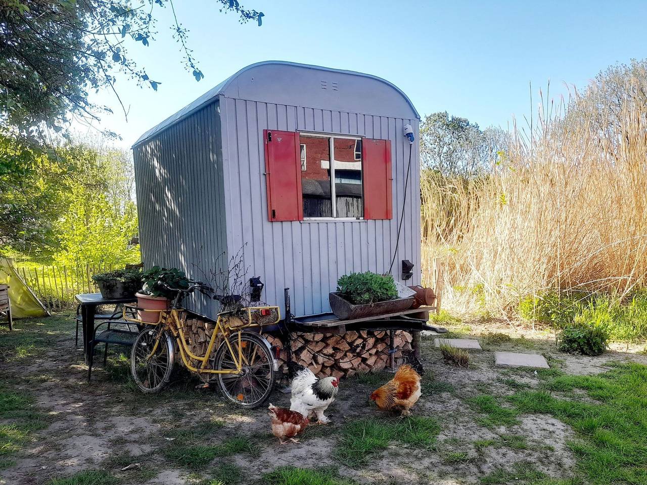 Übernachtung im Bauwagen an der Nordseeküste - Bauwagen 2 in Stedesdorf, Nordseeküste