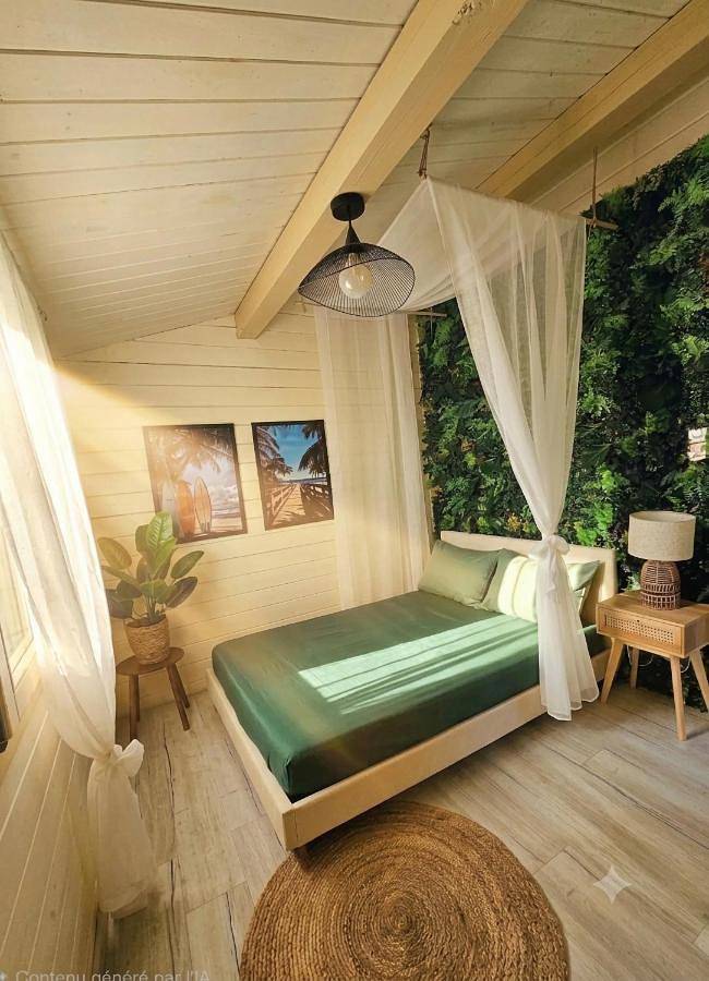 Gîte pour 3 personnes, avec Balcon et Terrasse ainsi que Jardin et Sauna à Massongy