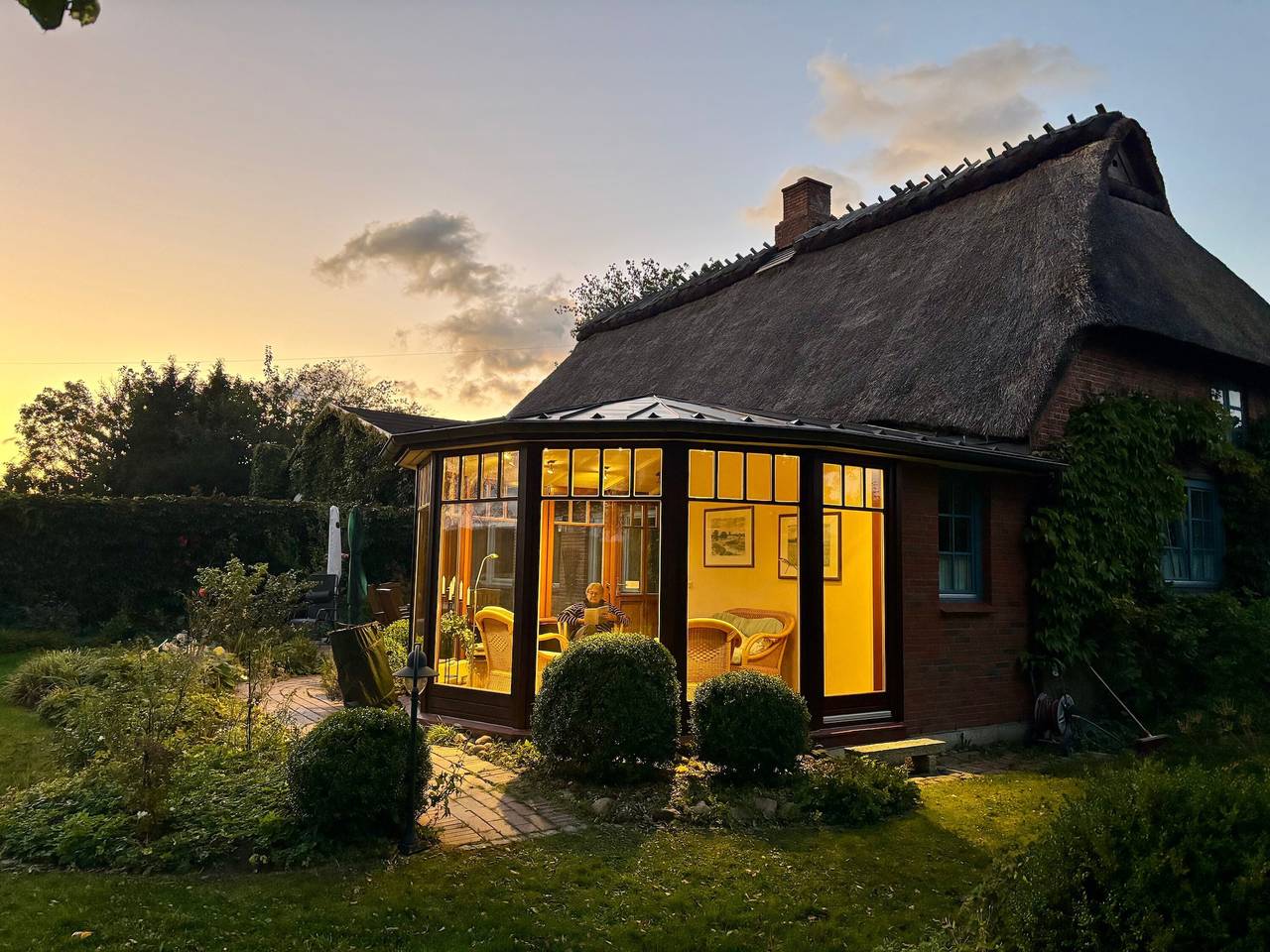 Ferienhaus Alte Stellmacherei mit privater Terrasse, Garten und Wlan in Rabenkirchen-Faulück, Kappeln & Umgebung