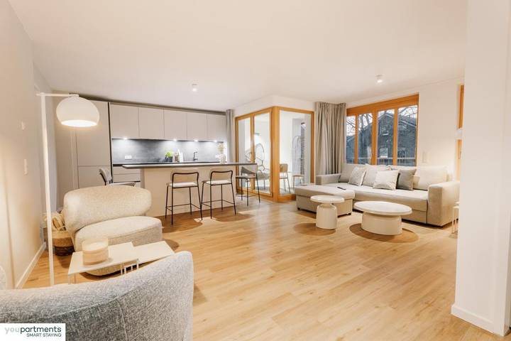 Ferienwohnung für 6 Personen, mit Balkon und Ausblick in Münster