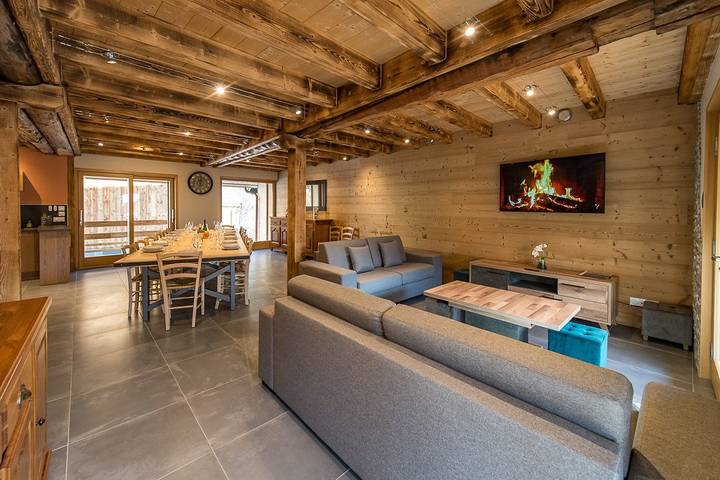 Chalet pour 15 personnes, avec terrasse et jacuzzi, animaux acceptés à Saint-Sorlin-d'Arves - 4