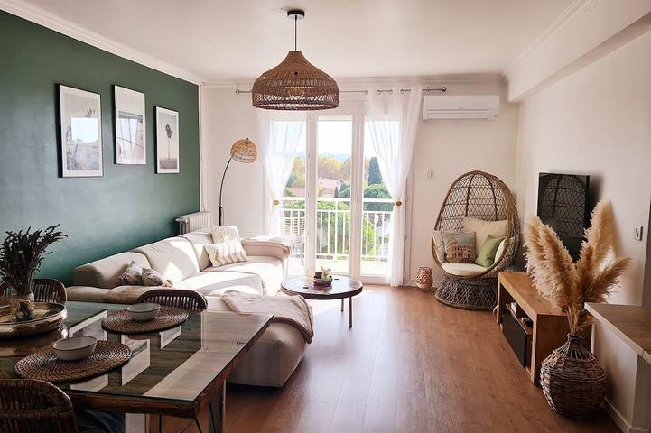 Gîte pour 4 personnes, avec jardin et balcon dans Plage Mar Vivo