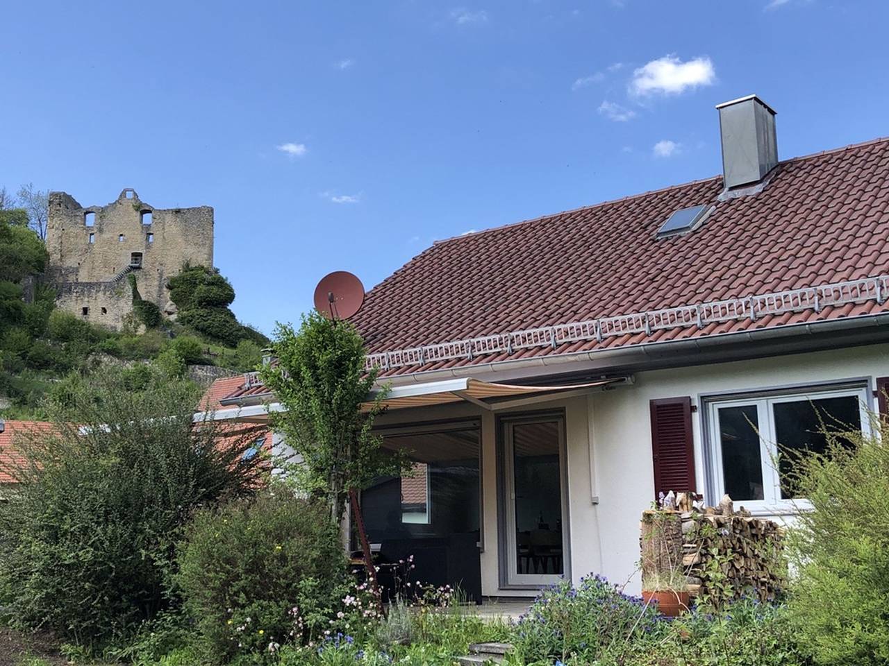 Ferienhaus Bibernest - Bibernest, 80qm, Terrasse, 2 Schlafzimmer, max. 2 Erwachsene + 3 Kinder in Münsingen, Neckar-Alb