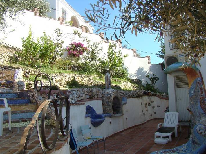 Ferienhaus 'Casa Mila' mit Meerblick, privatem Pool und Klimaanlage in Cómpeta, Cordillera Penibética