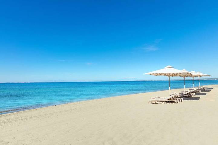 Ferienwohnung für 2 Personen, mit Balkon und Garten sowie Pool in Chalkidiki