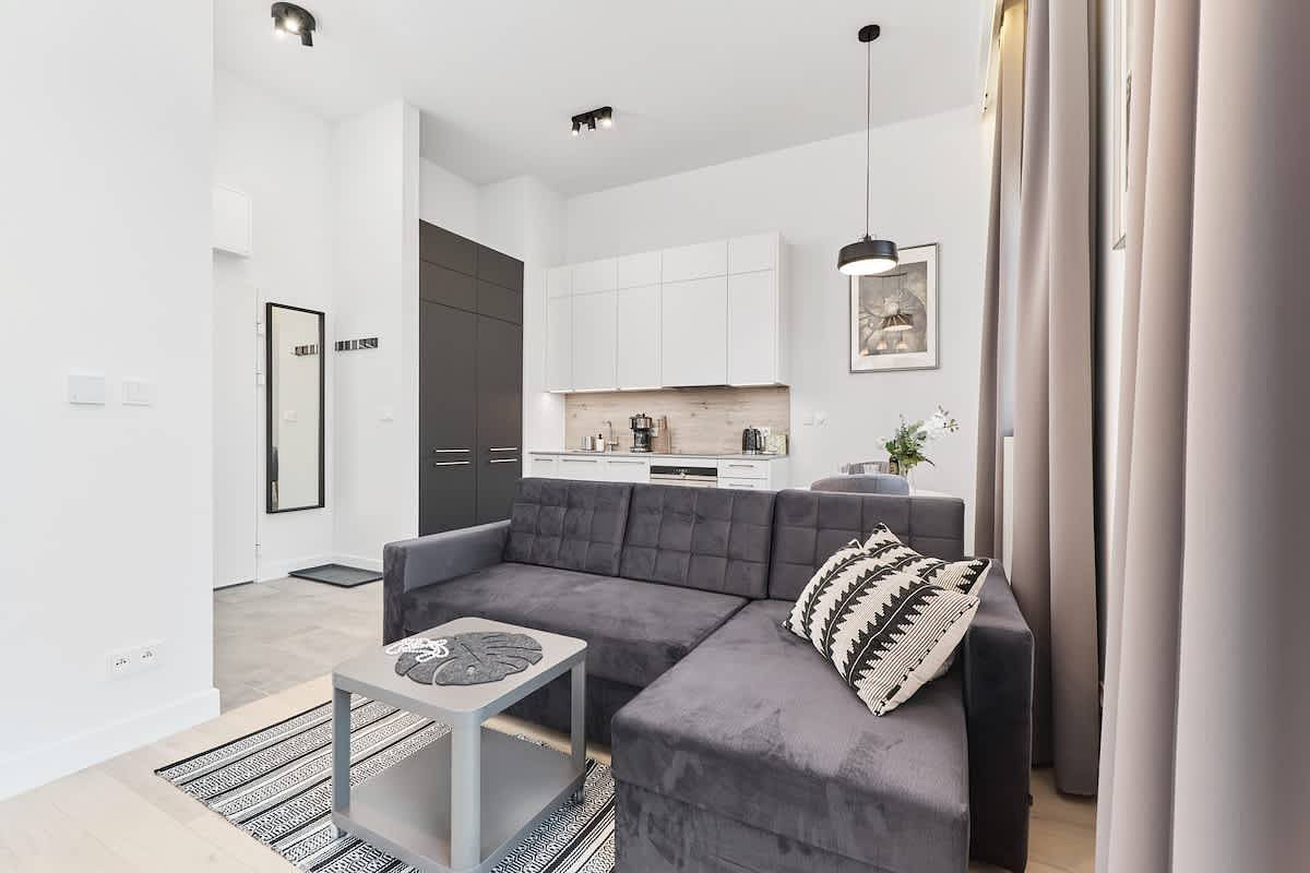 Studio entier, Wyspa Słodowa 9 Wrocław | Comfortable Studio with Balcony in Wrocław, Bas-Silésie